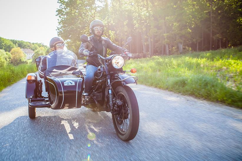 MCN staffer, Andy Davidson, had sore forearms at the start of riding the sidecar