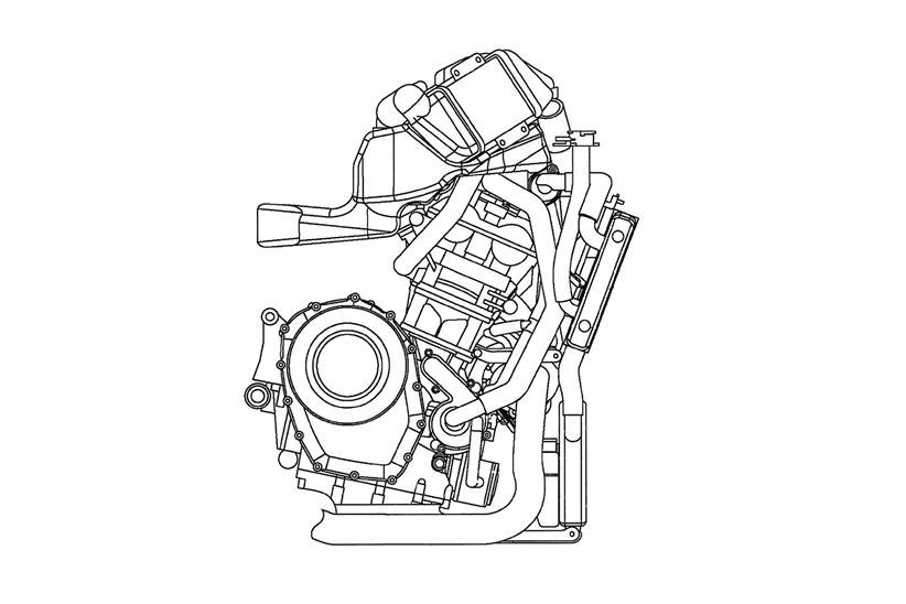 Turbocharged Suzuki motorcycle engine