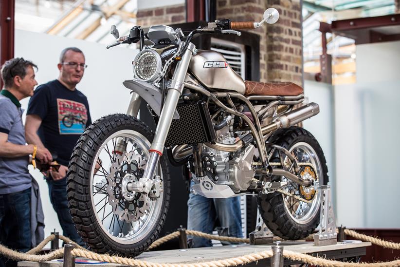 CCM Spitfire Scrambler unveiling at the Bike Shed show