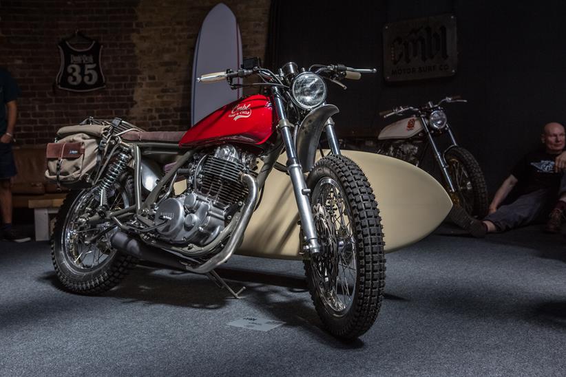 CMBL motorcycles Yamaha SR500 at the Bike Shed show