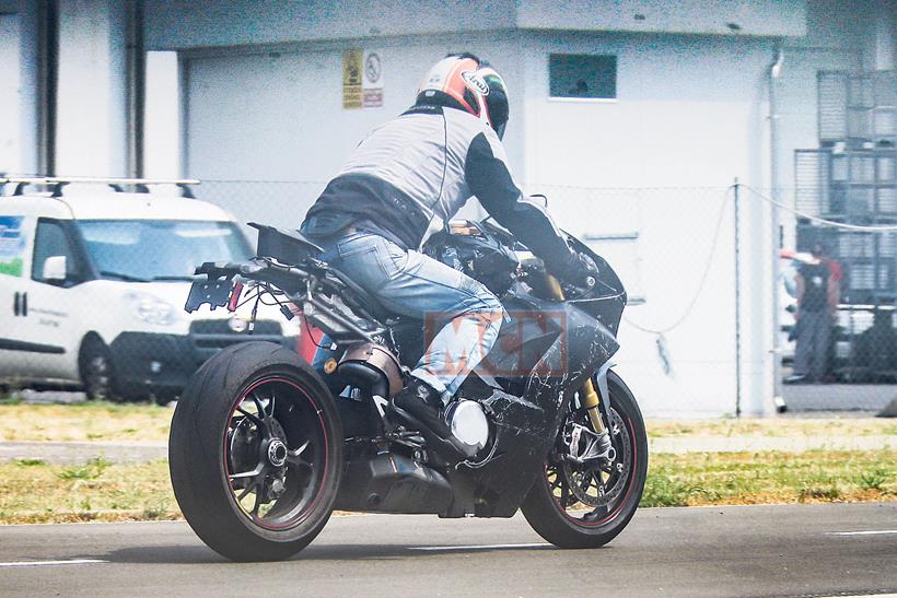 Ducati V4 motorcycle spy shot