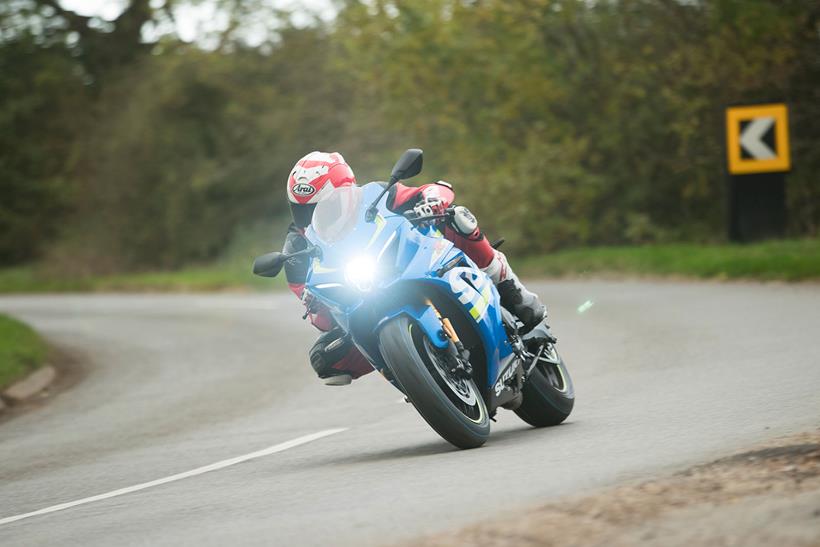 Suzuki GSX-R1000 on the road