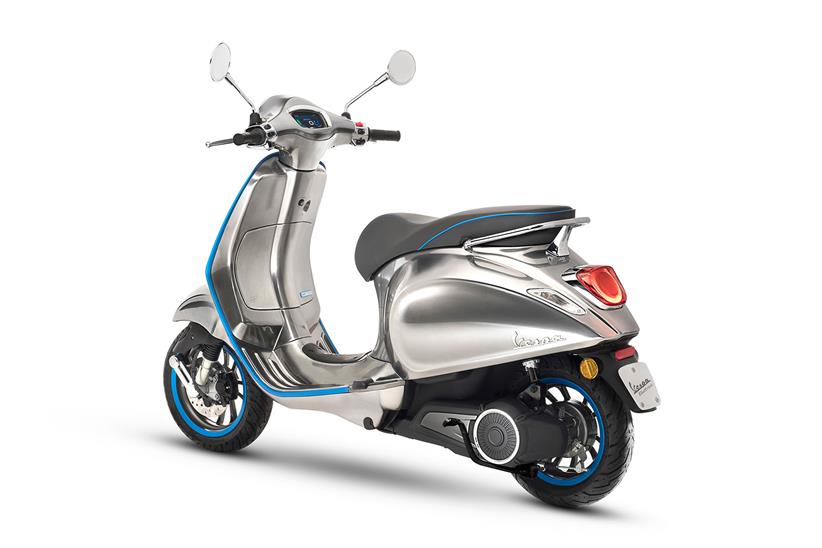 The electric scooter will be made in the same factory as the original, petrol version 72 years later