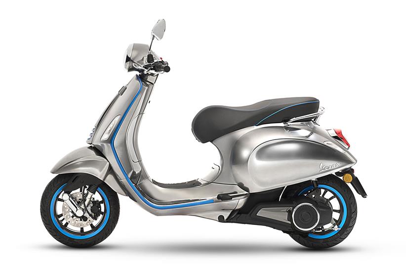 Piaggio claim the Elettrica will cover 62 miles between charges