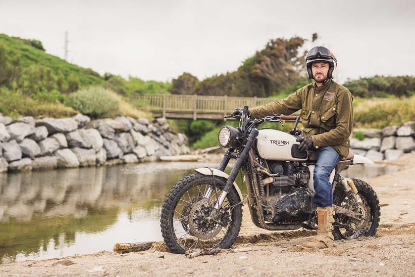 Felipe and his Triumph Scrambler.