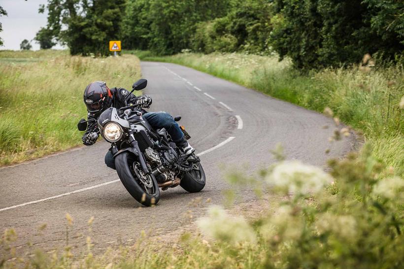 The SV650X is perfect on a country road