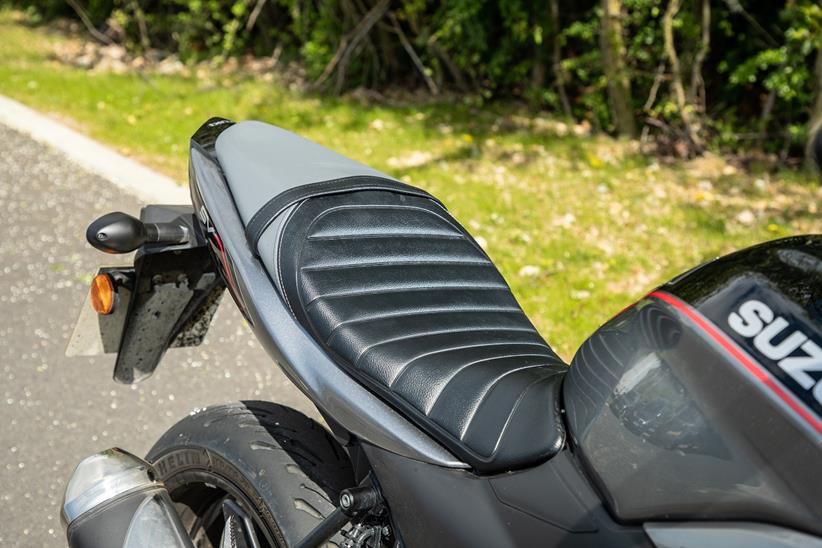 The standard Suzuki SV650X seat is very uncomfortable