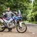 MCN's Michael Guy stands with his Africa Twin
