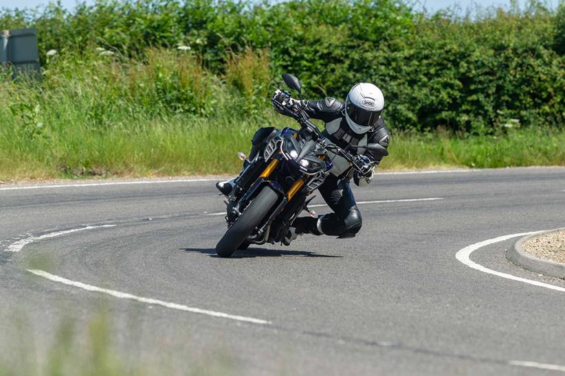 The MT-09 SP is at its best cutting a swathe through B-road Britain