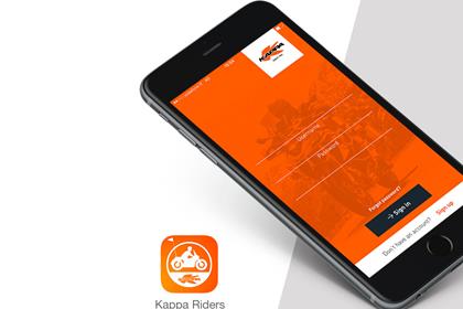 Kappa Riders lets you track yourself when riding