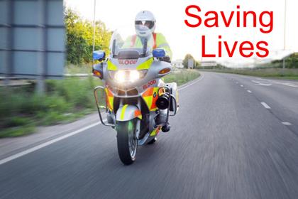 Blood Bikers save lives across the country by delivering blood