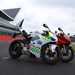 Two Panigale V4s on track at Silverstone