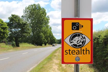 55 new police 'stealth' warning signs have gone up.