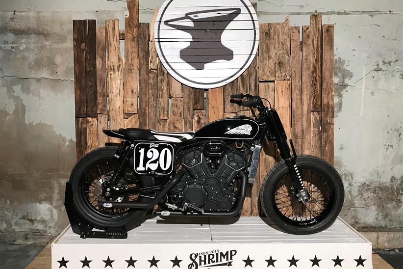 Indian's one-off flat-tracker called ‘Shrimp’.