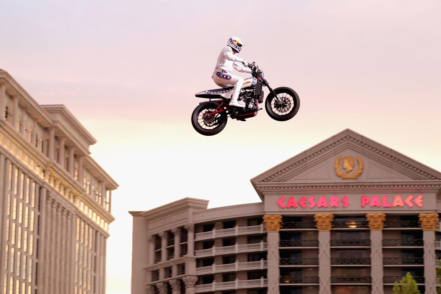 Travis Pastrana successfully lands Evel Knievel stunts | MCN