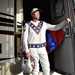 Travis Pastrana's leathers paid homage to Evel Knievel