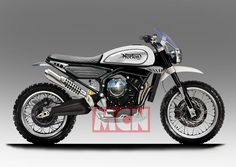 First Norton 650 Scrambler CAD images