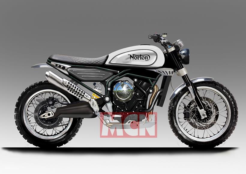 Early Norton 650 Scrambler design