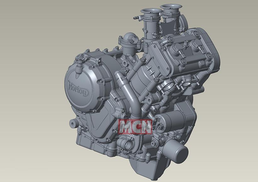 Norton 650 engine drawing