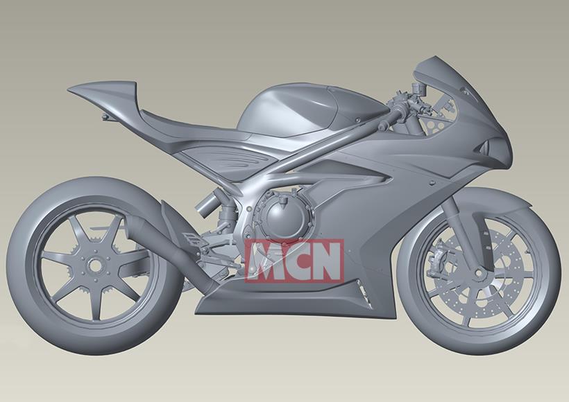 Norton 650 supersport CAD drawing