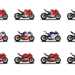 All 12 Ducati Panigale V4S motorbikes in their special paintjobs