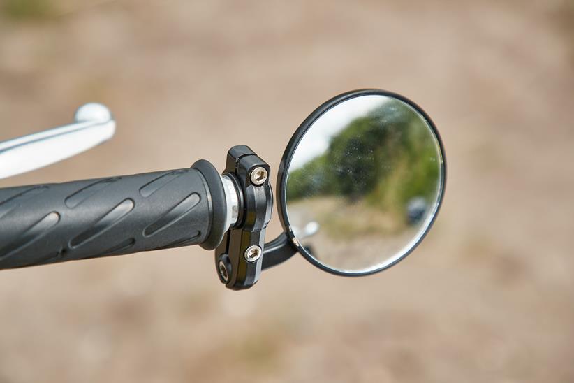 Bar end mirrors offer a classic touch