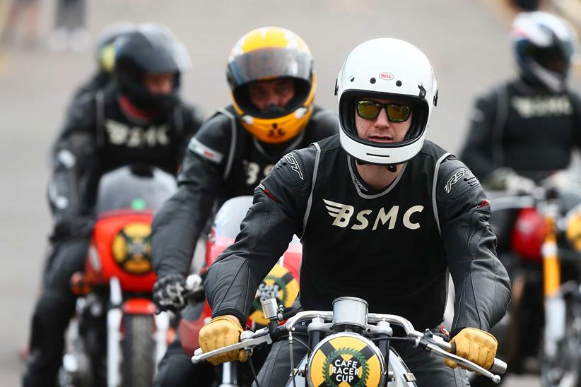 90 riders, split into three groups, took part in The Café Racer Cup