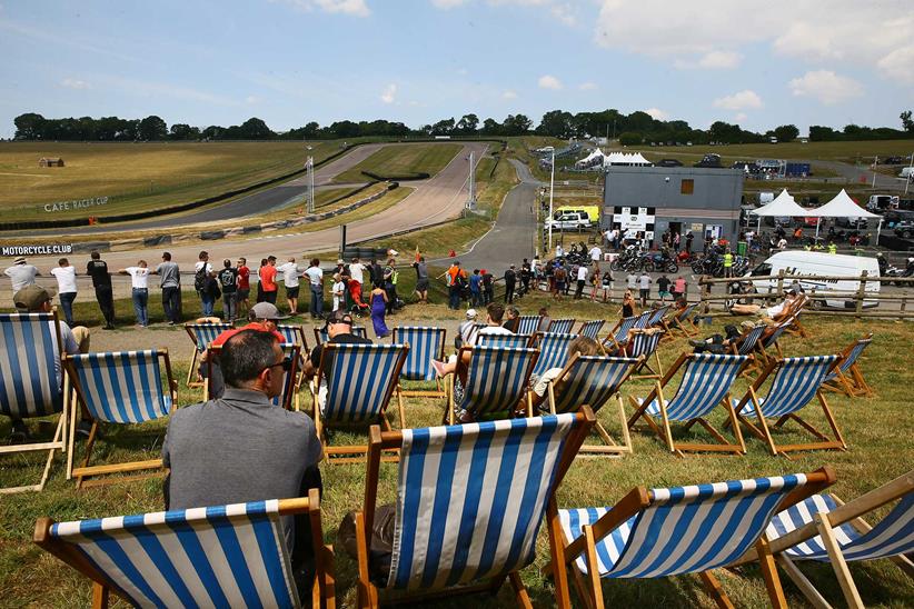 Spectators relaxed as they watched The Café Racer Cup take place