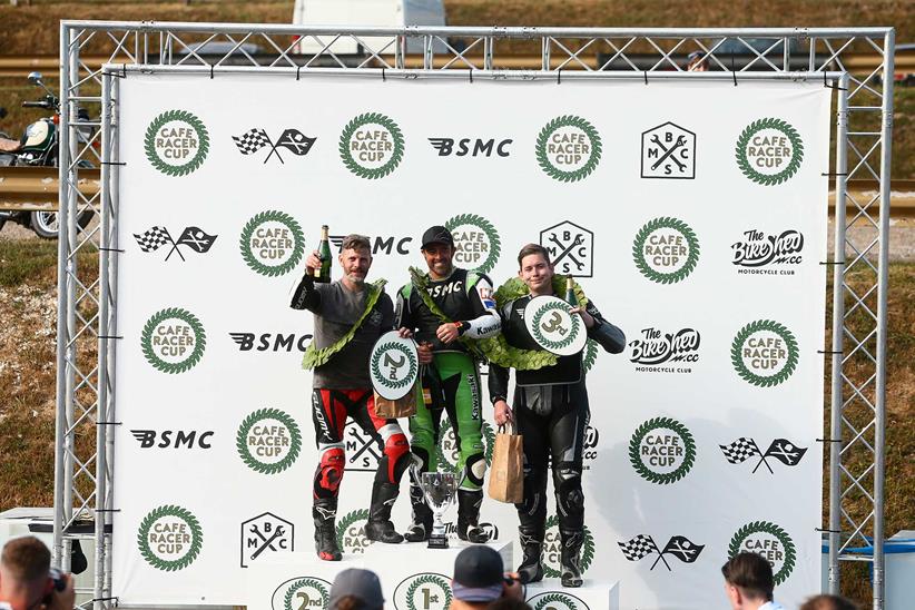 MCN's Senior Road Tester, Adam Child, won first place at The Café Racer Cup 2018, with Alastair Latimer and Nathan Thomas who won second and third place respectively