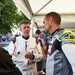 Rally driver Mark Higgins with Michael Neeves