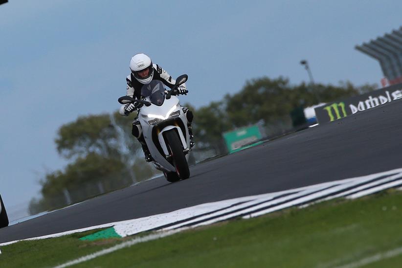 Claire Lomas on track at Silverstone