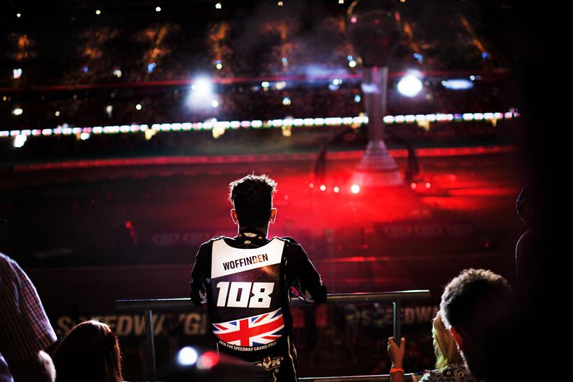 Tai Woffinden watching from the stands (photo credit: SpeedwayGP)