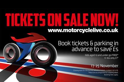 Motorcycle Live 2018 advanced tickets on sale now