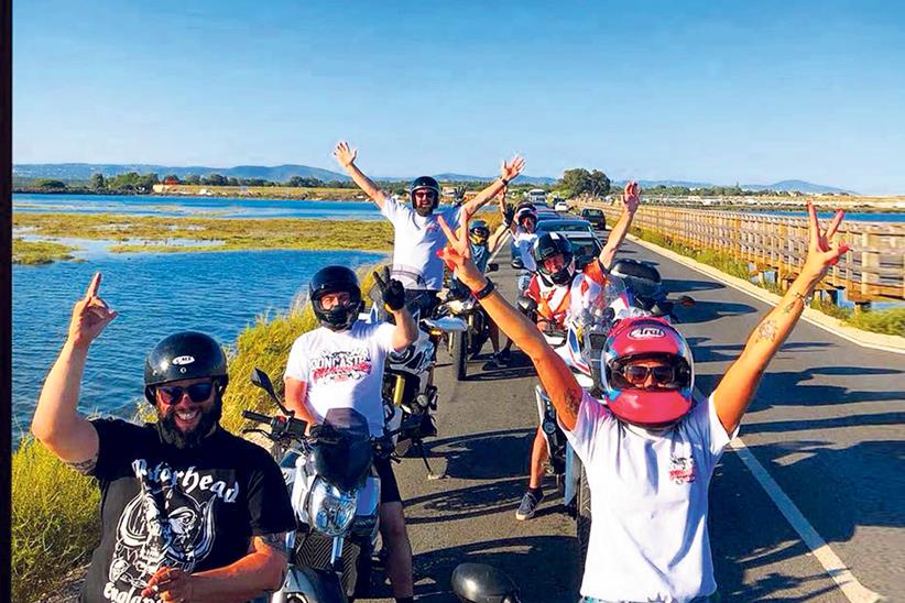 Faro Moto Clube members are loving the European summer