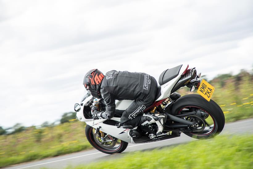 The Triumph Daytona 675R can be hard work in town