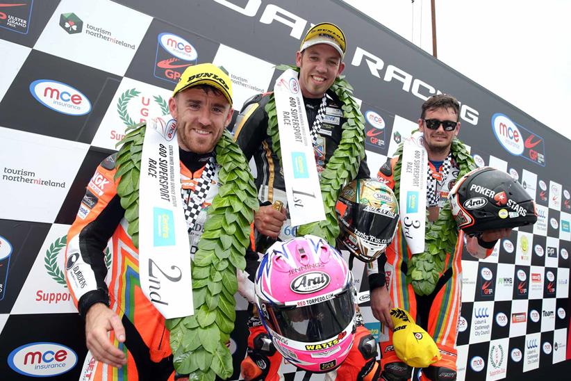 The Supersport podium