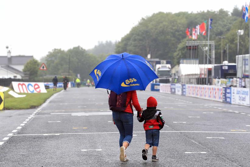 Spectators head home after little racing