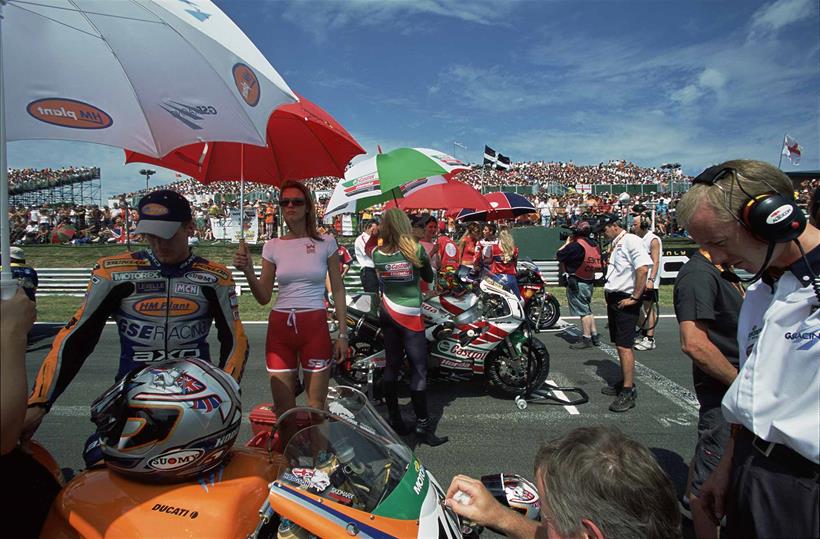 The front row at Brands Hatch WSB in 2001