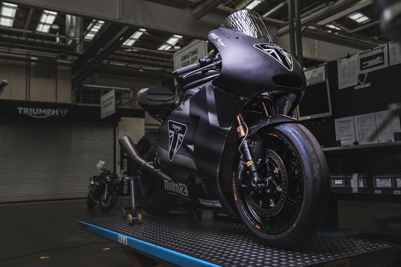 The Triumph prototype will be paraded at Silverstone this weekend