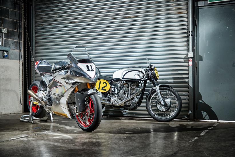 Two incredible racing Nortons