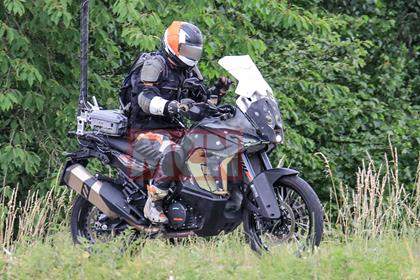 Spy shot of the new KTM 1090