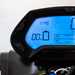 Electric motorcycle dash showing charge level