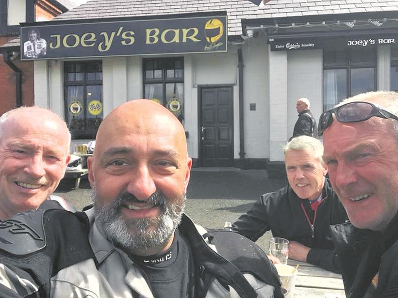 MCN reader John Ashley with his biking buddies