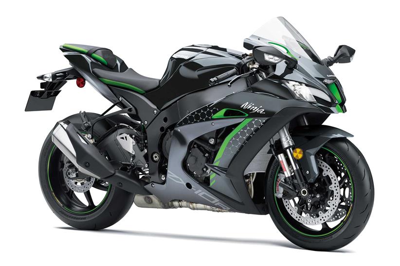 The range-topping ZX-10R SE retains its semi-active suspension