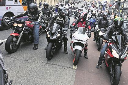 The ride is a show of solidarity by local motorcyclists