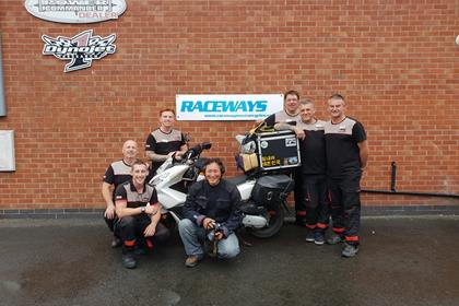 The Raceways team were on hand to help