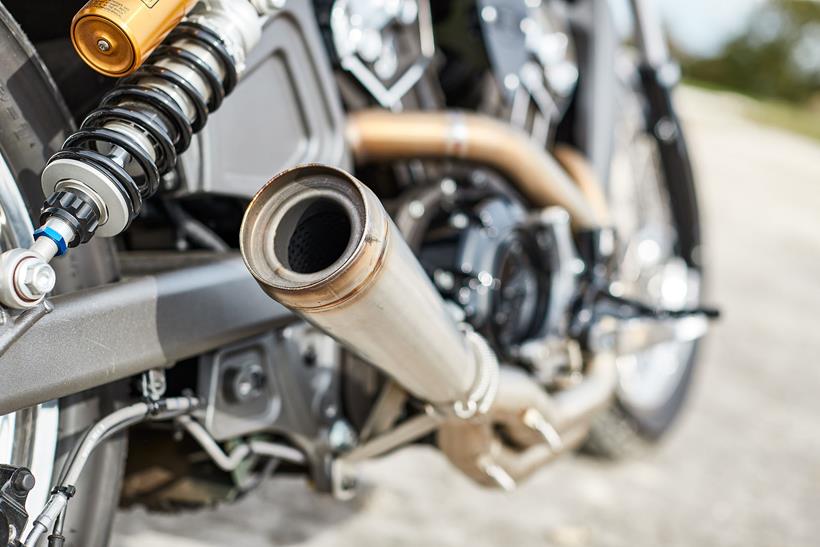 With the throttle open, the upgraded exhaust could wake the dead