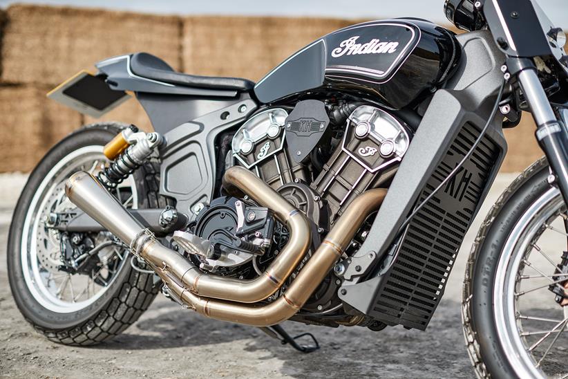 A number of upgrades bring the Indian Scout closer to the Indian race bikes