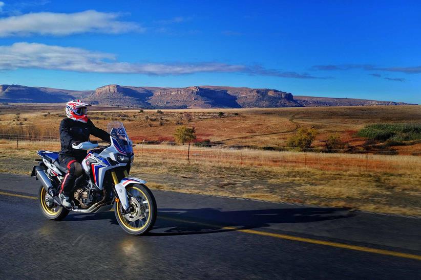 Ride an Africa Twin across through Africa - how fitting