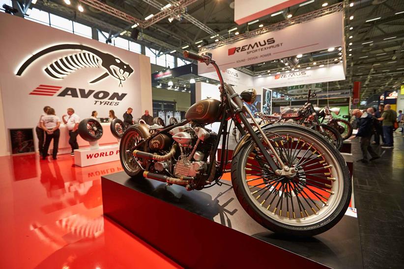 Avon tyres displayed a range of custom machines